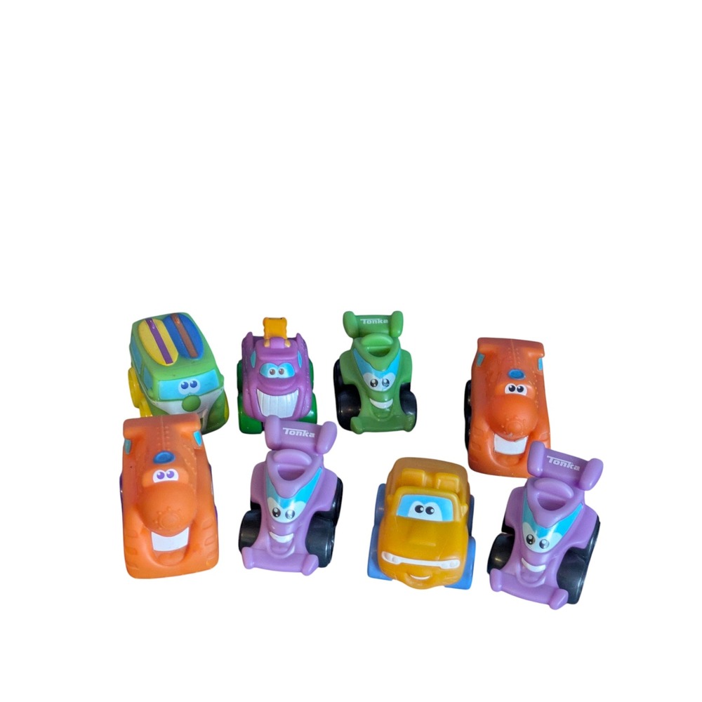 Tonka Chuck‎ & Friends Car Toys Lot of 8 Kids Vehicles Plastic Play Set